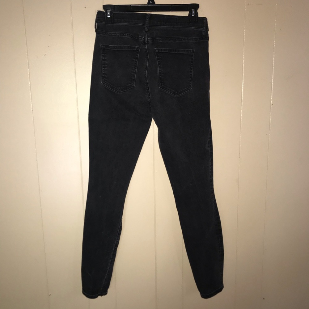 Black Ripped Skinny Jeans - Picture 2 of 3